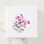 Hot Pink Drinks Halloween Brautparty Danke Geschenkanhänger (Beispiel)