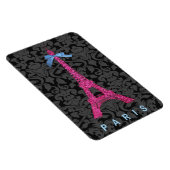 Hot Pink Eiffelturm in Imitate Glitzer Magnet (Rechte Seite)