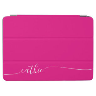 Hot Pink Elegant Glam Signature Style Name iPad Air Hülle
