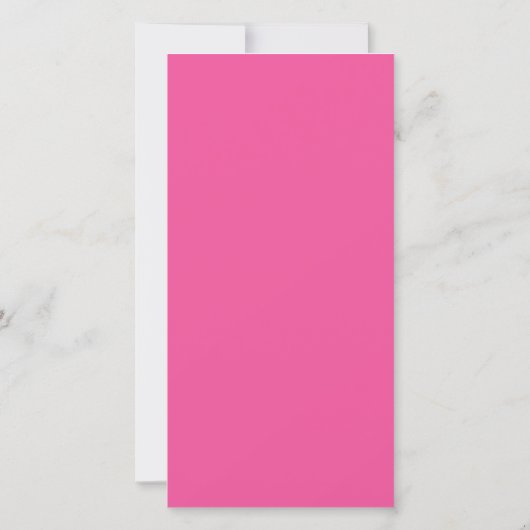 Hot Pink Elegant Minimalist Photo Calendar Save The Date (Rückseite)