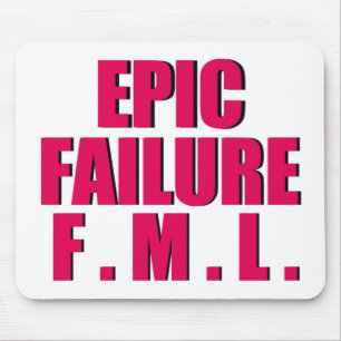 Hot Pink Epic Failure Mousepad