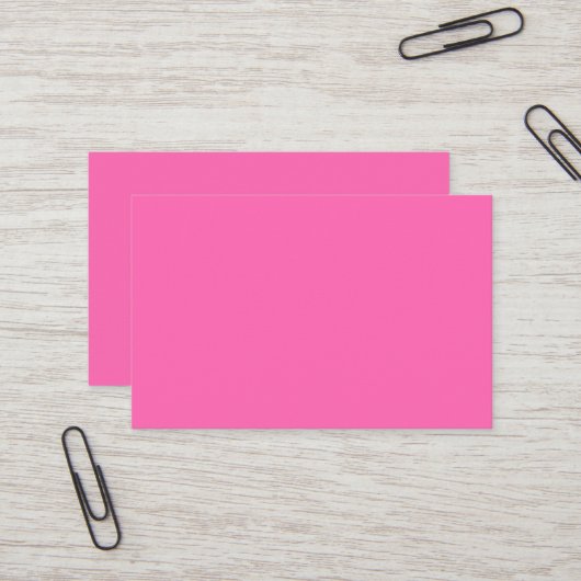 Hot Pink European Business Card Visitenkarte (Vorderseite/Rückseite Beispiel)