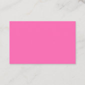 Hot Pink European Business Card Visitenkarte (Vorderseite)