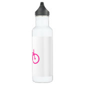 Hot-Pink-Fahrrad; Fahrrad Trinkflasche (Rechts)