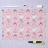 Hot Pink Father Christmas Bow Seidenpapier (Handwerk)