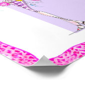 Hot Pink Feather Boa Poster (Ecke)