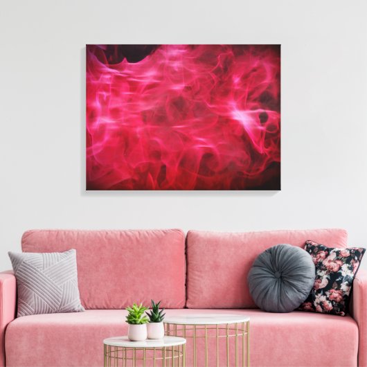 Hot Pink Fire and Flame Leinwand Art (Insitu (Wohnzimmer))