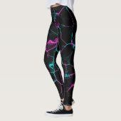 Hot Pink Fire Flame Smoke Leggings (Links)