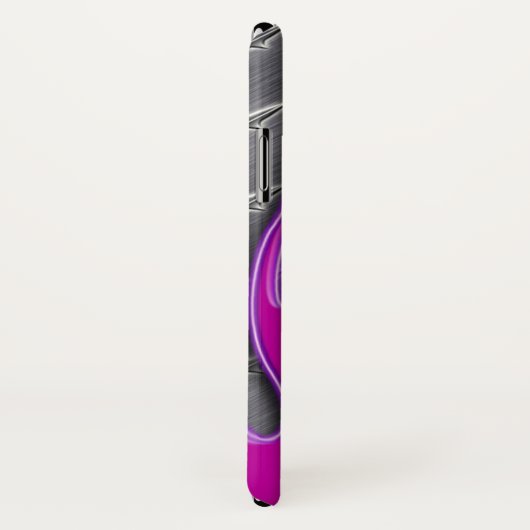 Hot Pink Flames Frisierte Auto Diamondplate Case-Mate iPhone Hülle (Hinten/Rechts)