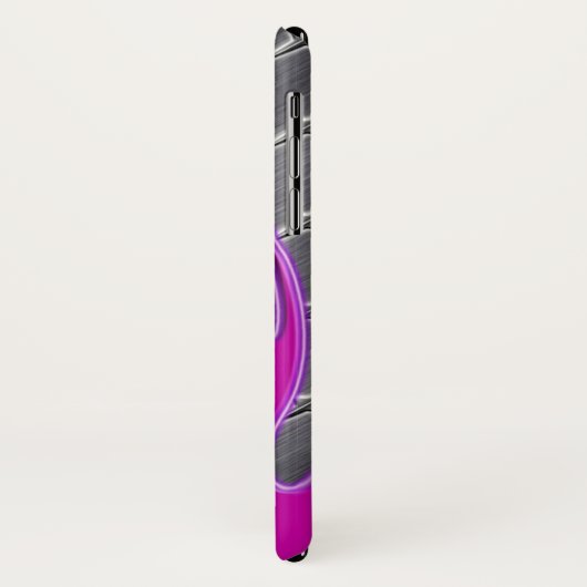 Hot Pink Flames Frisierte Auto Diamondplate Case-Mate iPhone Hülle (Hinten/Links)