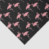 Hot Pink Flamingo Flock Pattern Seidenpapier (Ausschnitt)