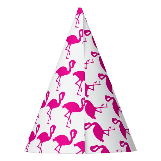 Hot Pink Flamingo Partyhütchen (Rückseite)