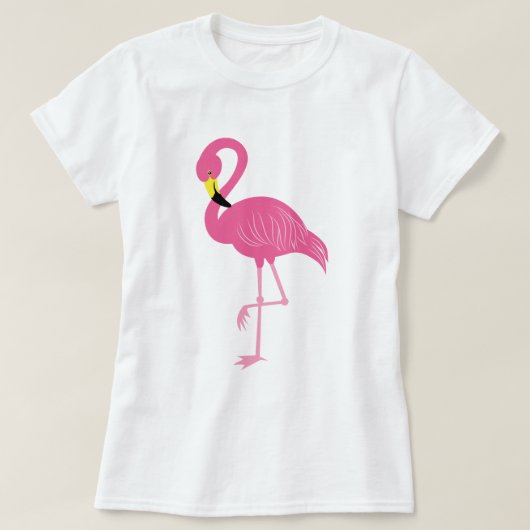 Hot Pink Flamingo T-Shirt (Design vorne)