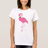 Hot Pink Flamingo T-Shirt (Vorderseite)