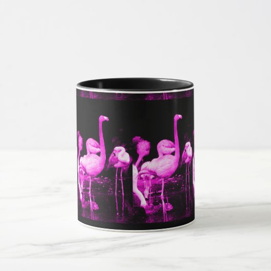 Hot Pink Flamingo Tasse (Zentrum)