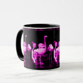 Hot Pink Flamingo Tasse (Vorderseite Links)