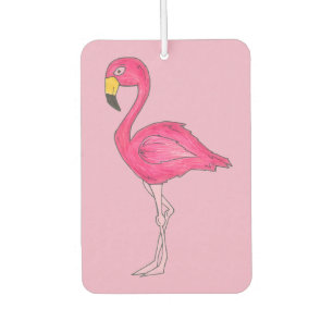 Hot Pink Flamingo Tropical Island Bird Paradies Autolufterfrischer