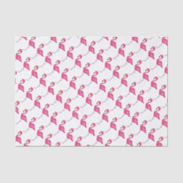 Hot Pink Flamingo Tropical Island Bird Print Seidenpapier
