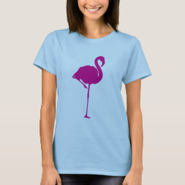 Hot Pink Flamingo Women's Angepasstes Burnout-T-Sh T-Shirt