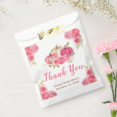 Hot Pink Floral Pumpkins Brautparty Geschenktütchen (Versiegelt)