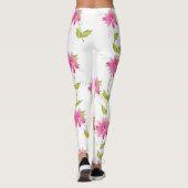 Hot Pink Flower Leggings (Rückseite)