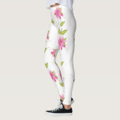 Hot Pink Flower Leggings (Links)