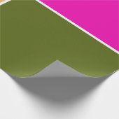 Hot Pink Flower Sviertel Geschenkpapier (Ecke)