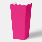 Hot Pink Fuchsia Popcorn Box Geschenkschachtel (Rückseite)