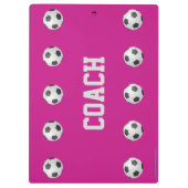 Hot Pink, Fußball-Team-Coach Danke, Name Klemmbrett (Rückseite)