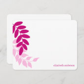 Hot Pink Garden Blätter (Vorne/Hinten)