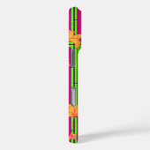 Hot Pink Geo Floral Case-Mate iPhone Hülle (Rückseite / Rechts)