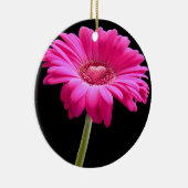 Hot Pink Gerbera Daisy Keramik Ornament (Rechts)