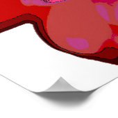 Hot Pink Gerbera Daisy Leinwand Poster (Ecke)