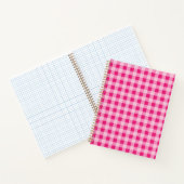 Hot Pink Gingham Notebook Notizblock (Innenseite)
