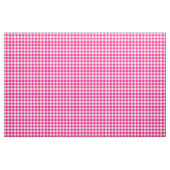 Hot Pink Gingham Pattern Fabric Stoff (Yard (91,4 cm))
