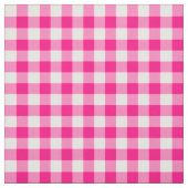 Hot Pink Gingham Pattern Fabric Stoff (Muster)