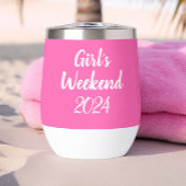 Hot Pink Girl's Weekend Script Personalisiert