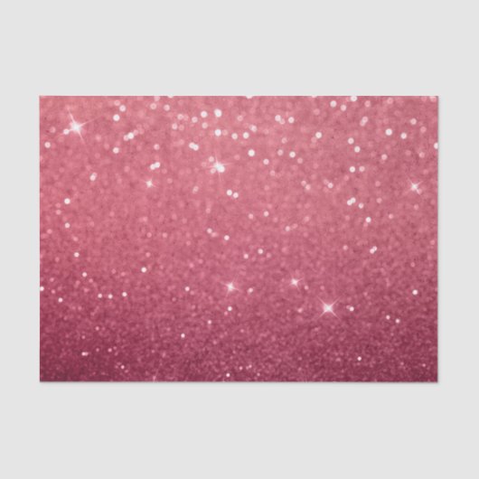 Hot Pink Girly Bokeh Twinkle Sparkle Glitzer Gesch Seidenpapier (Vorderseite)