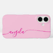 Hot Pink Glam Signature Case-Mate iPhone Hülle (Rückseite (Horizontal))