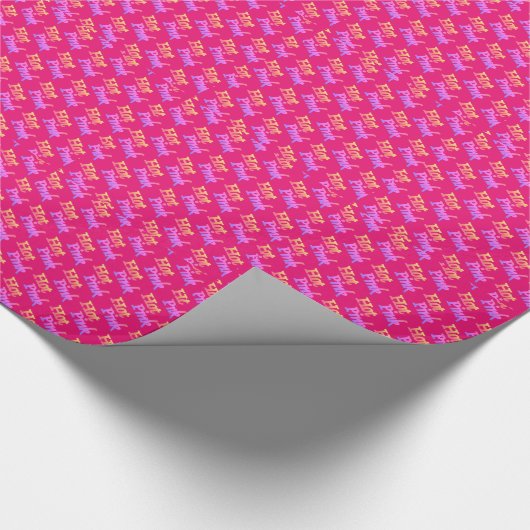 Hot-Pink-glänzendes Packpapier (Ecke)