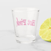 Hot-Pink-Glas Schnapsglas (Rückseite)
