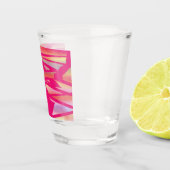 Hot-Pink-Glas Schnapsglas (Rechts)