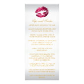 Hot Pink Glitzer auf der White Lip Price List - Sa Werbekarte (Hinten)