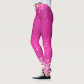 Hot Pink Glitzer Bokeh Leggings (Links)