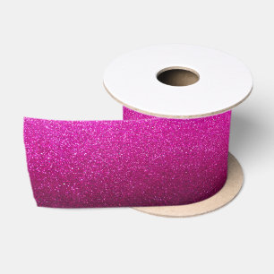 Hot Pink Glitzer Brautparty Geburtstagsparty Satinband