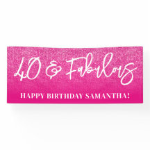 Hot Pink Glitzer Color Block 40 und fabelhaft