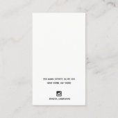 Hot PInk Glitzer Earring Holder Visitenkarte (Rückseite)