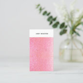 Hot PInk Glitzer Earring Holder Visitenkarte (Stehend Vorderseite)