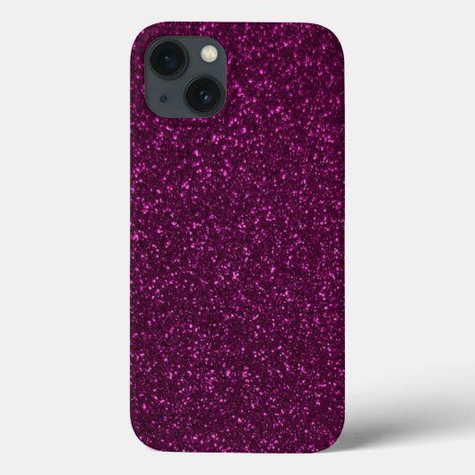 Hot-Pink-Glitzer-Effekt Case-Mate iPhone Hülle (Rückseite)