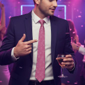 Hot Pink Glitzer Glitzern Neck Tie Krawatte